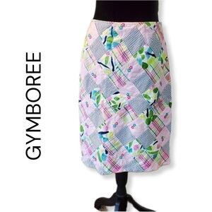 Gymboree Pink Cotton Patchwork Quilt Skirt Sz 6